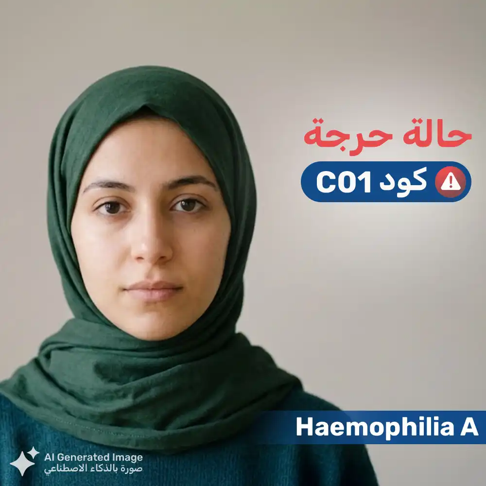 شابة مريضة بهيموفيليا (أ) - حالة حرجة C01