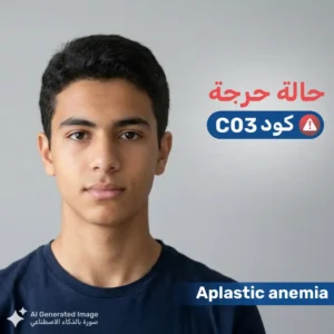 شاب يعاني من فشل النخاع العظمي - حالة حرجة C03
