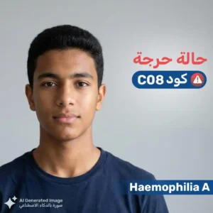شاب في مقتبل العمر يواجه تحدي الهيموفيليا (أ) - حالة C08