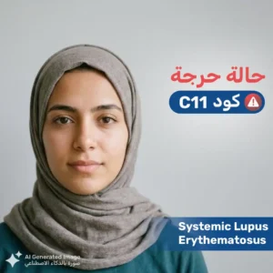 شابة تعاني من الذئبة الحمراء الحماميّة - حالة حرجة C11
