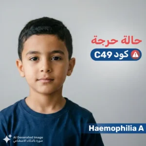 طفل مريض بالهيموفيليا (أ) - حالة حرجة C49