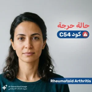 سيدة ثلاثينية تعاني من الروماتويد المفصلي الشديد - حالة حرجة C54